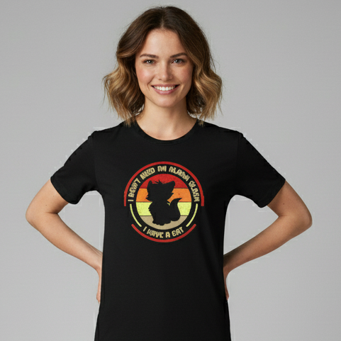 Alarm Clock Cat  T-Shirt