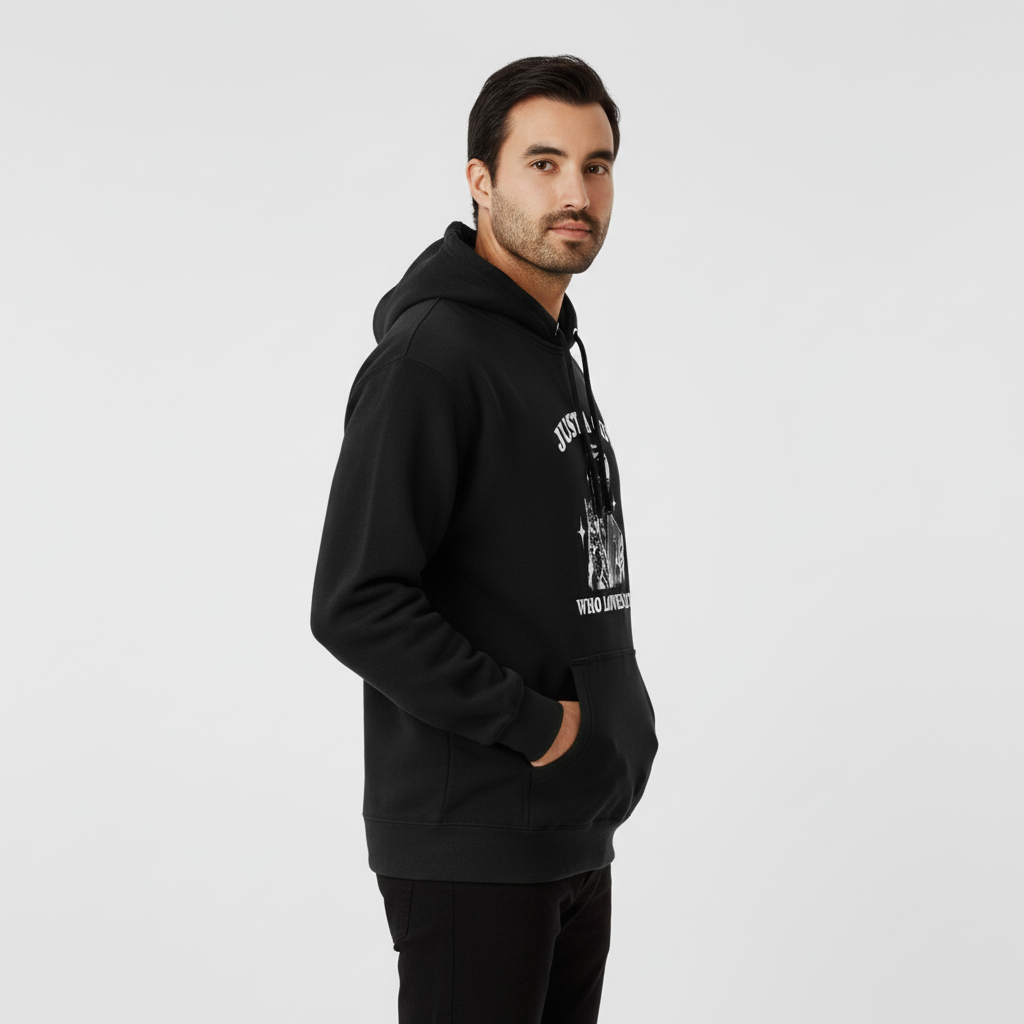 Guy who loves Cats Hoodie