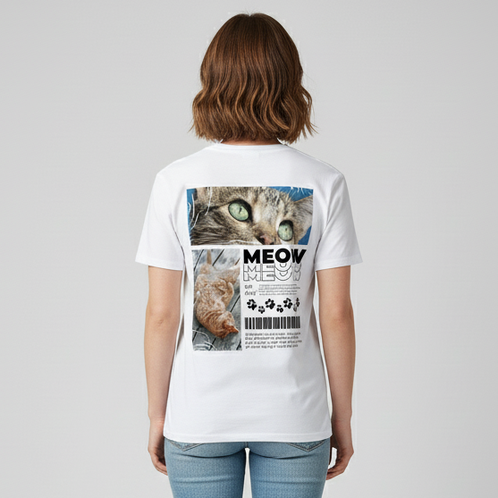 Cat Definition Modern T-Shirt BackPrint