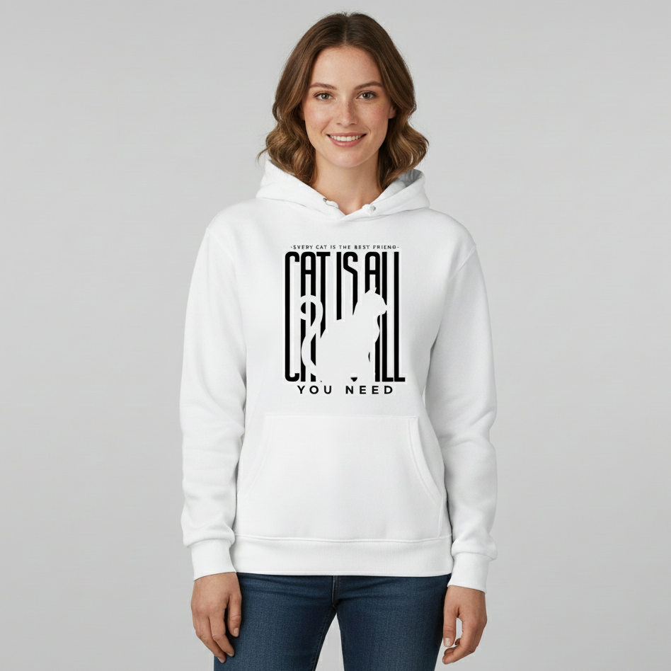 Cat is all you Need Hoodie