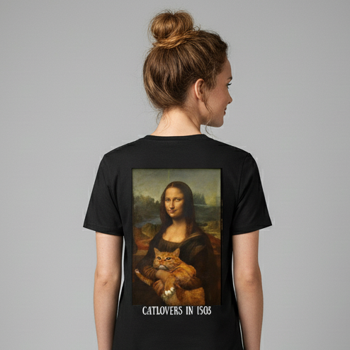 Catlovers in 1503 T-Shirt BackPrint