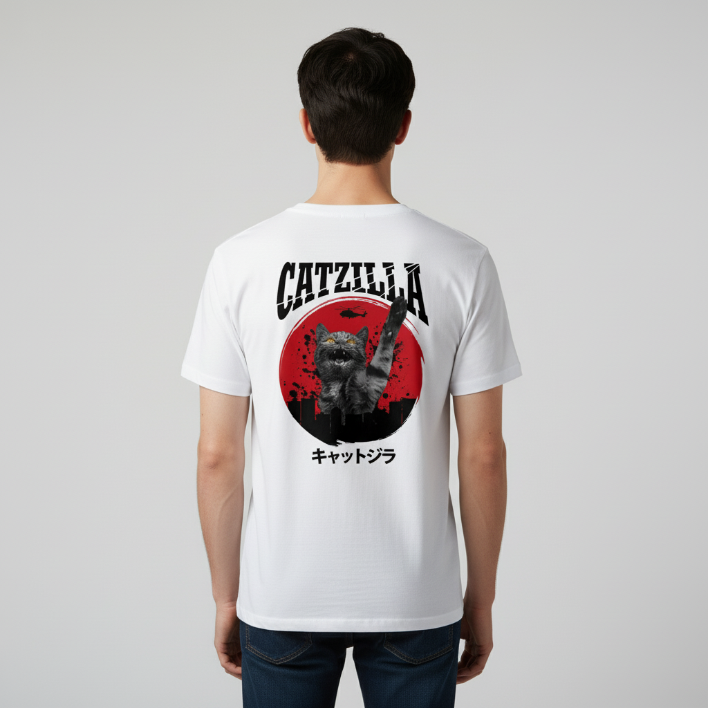 Catzilla T-Shirt BackPrint