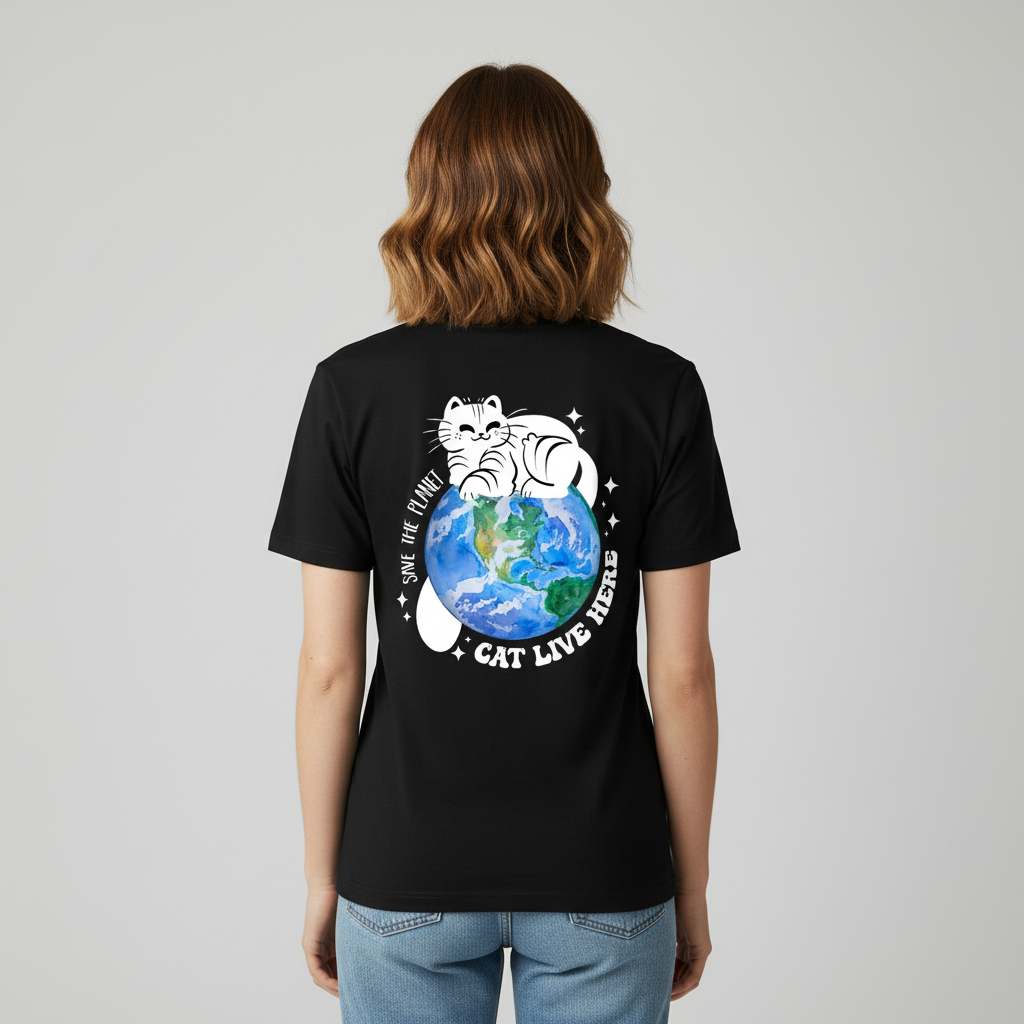 Save the Planet  T-Shirt BackPrint