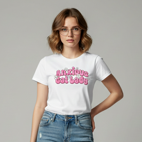 Anxious Cat Lady T-Shirt