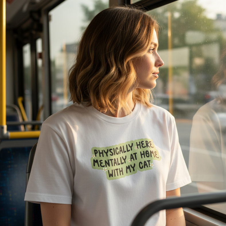 Mentally with my Cat T-Shirt